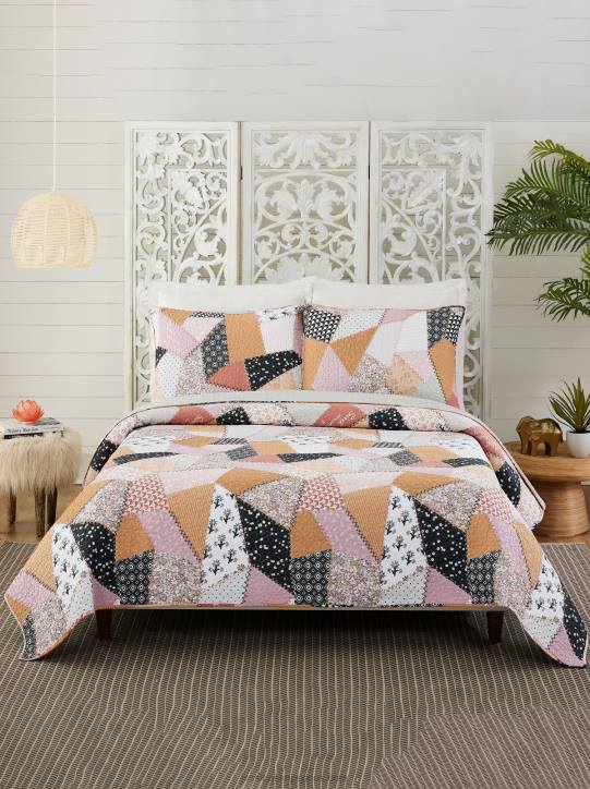 Crazy Couture 3-Piece Quilt SetJessica Simpson 6JRJ1044 Crazy Couture 3-Piece Quilt SetJessica Simpson 6JRJ1044