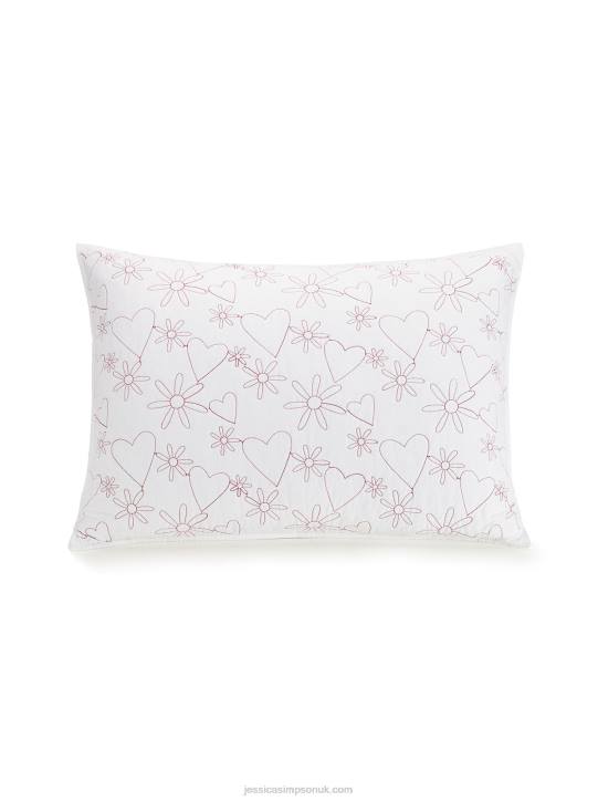 Flower Heart Kids Quilt Set in WhiteJessica Simpson 6JRJ1069