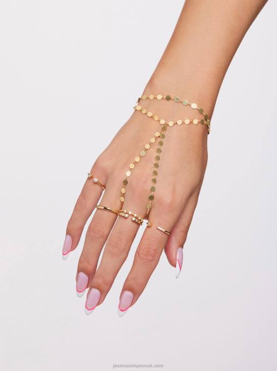 Demi Fine Hand Chain in Gold ConfettiJessica Simpson 6JRJ912