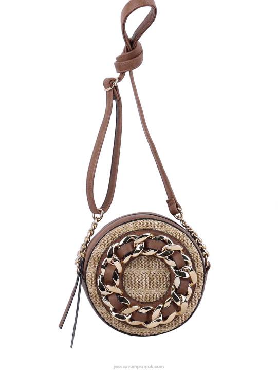 Maison Circle Crossbody in Straw NaturalJessica Simpson 6JRJ895