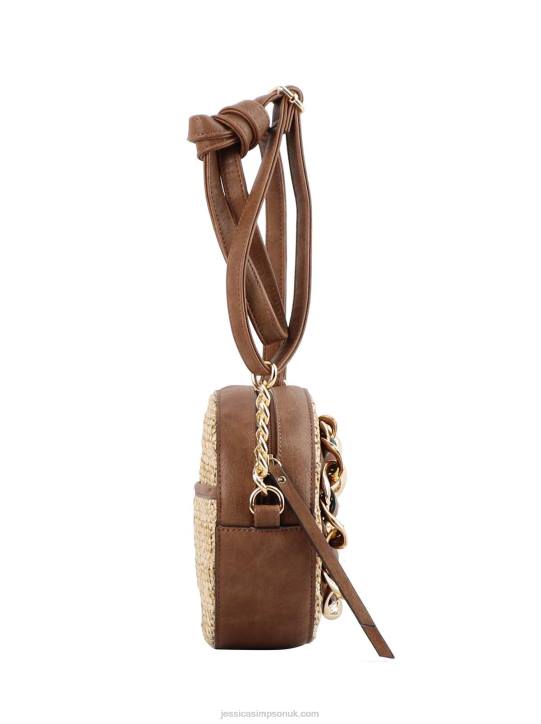 Maison Circle Crossbody in Straw NaturalJessica Simpson 6JRJ895