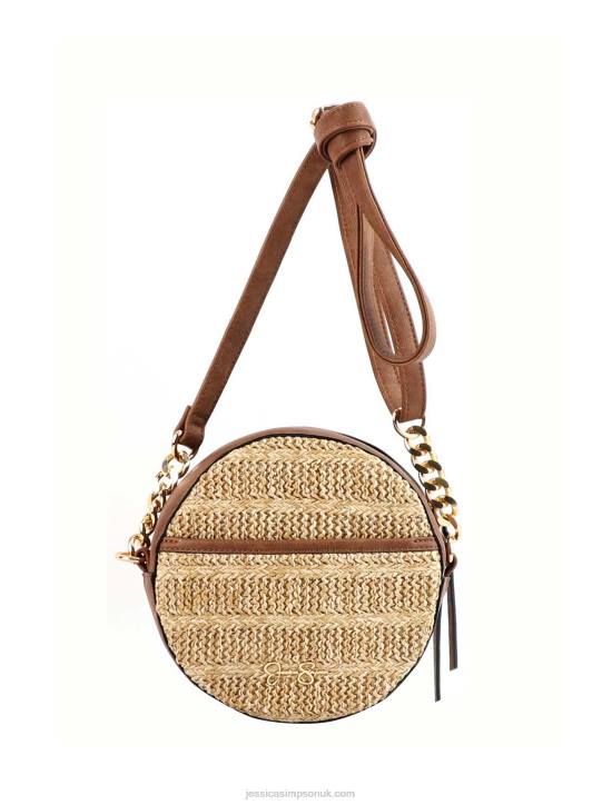 Maison Circle Crossbody in Straw NaturalJessica Simpson 6JRJ895