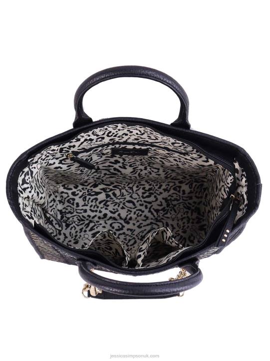 Dani Tote in Black Natural StrawJessica Simpson 6JRJ902