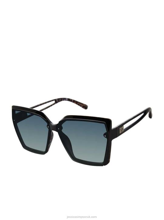 Cat Eye Sunglasses in Black and LeopardJessica Simpson 6JRJ981