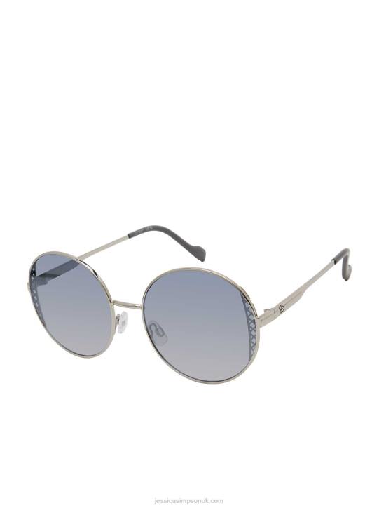 Metal Round Sunglasses in SilverJessica Simpson 6JRJ964