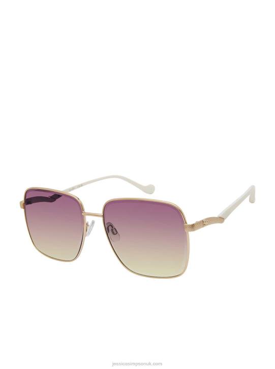 Metal Square Sunglasses in GoldJessica Simpson 6JRJ961