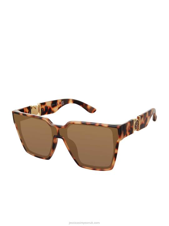 Oversized Square Cat Eye Sunglasses in TortoiseJessica Simpson 6JRJ1004