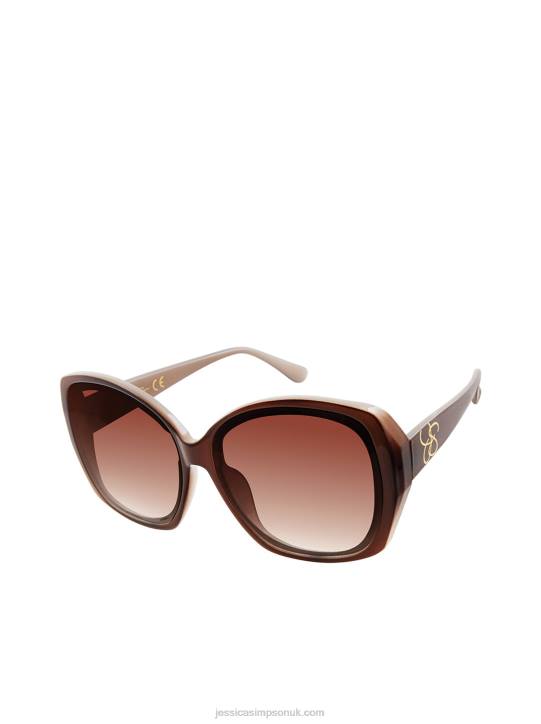 Two Tone Geometric in Brown & NudeJessica Simpson 6JRJ1038