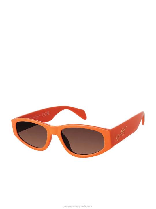 Vintage Oval Sunglasses in OrangeJessica Simpson 6JRJ952