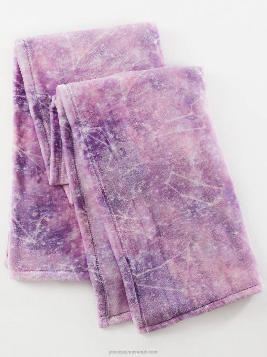 Purple Tie-Dye and Gold ThrowJessica Simpson 6JRJ1076