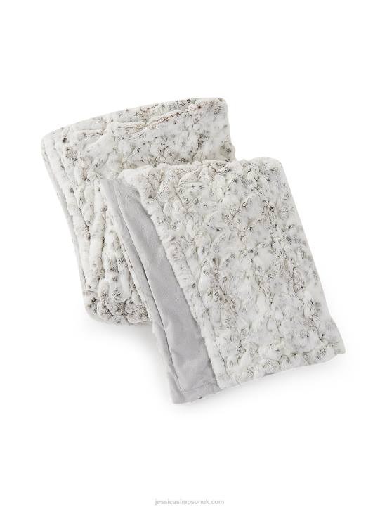 Ruched Throw in Grey LeopardJessica Simpson 6JRJ1075