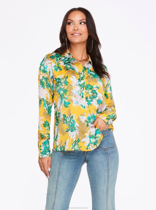 Bodie Blouse in Bloom Field Golden RodJessica Simpson 6JRJ752