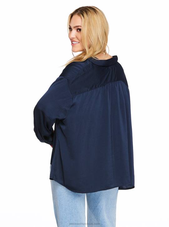 Bodie Blouse in Navy BlazerJessica Simpson 6JRJ767