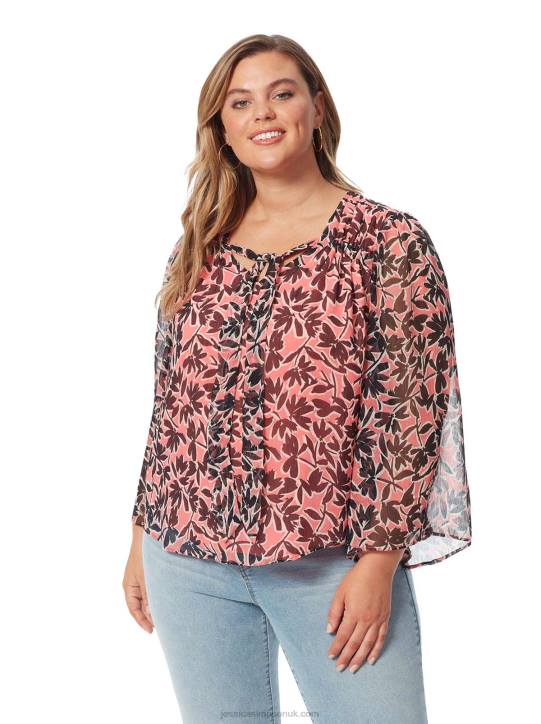 Leslie Blouse in Flora BrushesJessica Simpson 6JRJ740