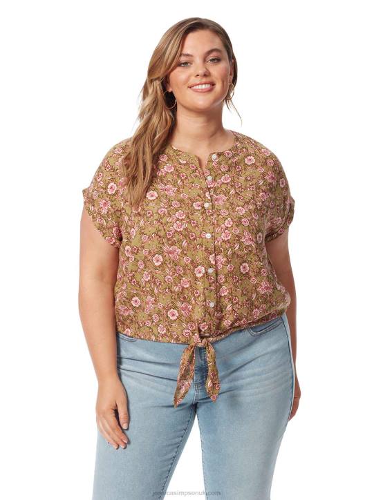 Louelle Blouse in Boa Botanical DotsJessica Simpson 6JRJ717