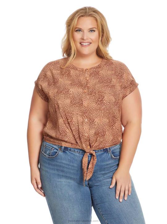 Louelle Blouse in Winding LeopardJessica Simpson 6JRJ719