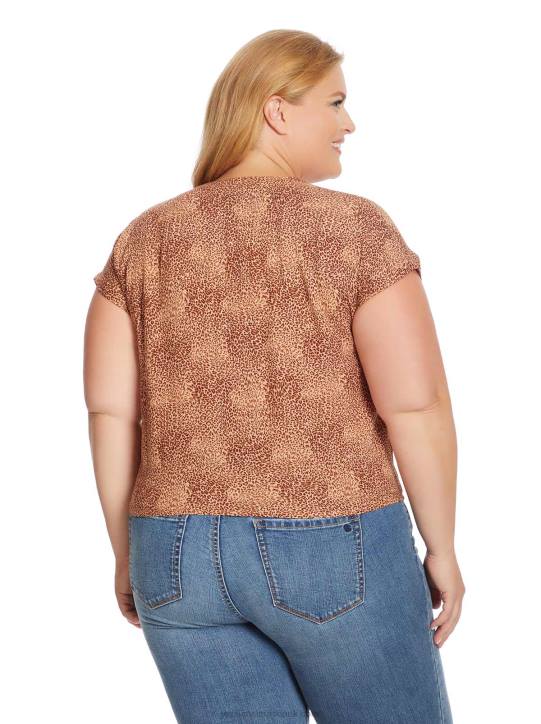 Louelle Blouse in Winding LeopardJessica Simpson 6JRJ719