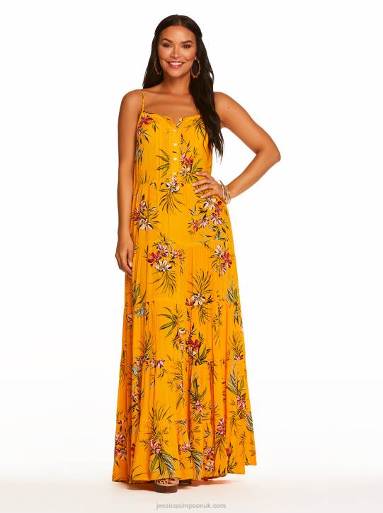 Alanis Tier Dress in Tropical OasisJessica Simpson 6JRJ557