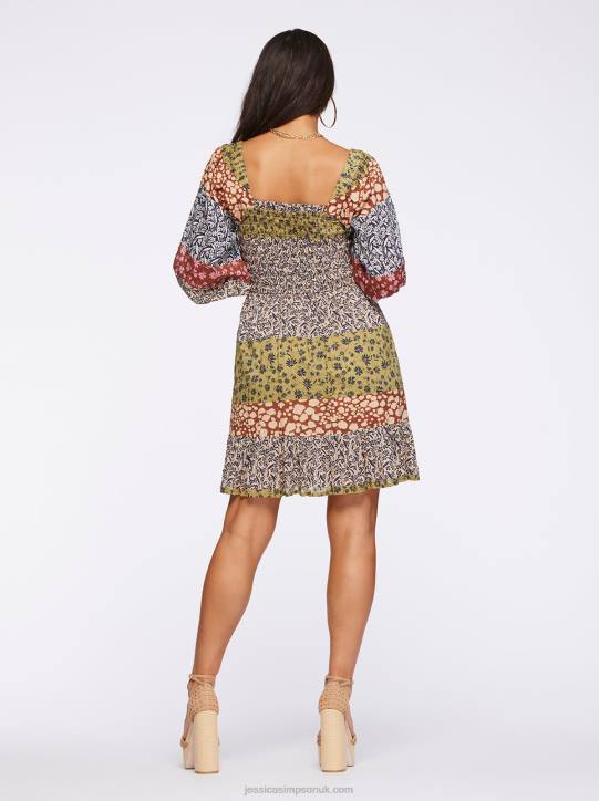 Aldan Dress in Blooming PatchworkJessica Simpson 6JRJ507