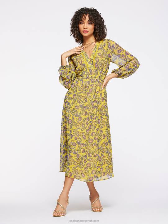 Annalise Dress in Meso BotanicalsJessica Simpson 6JRJ518