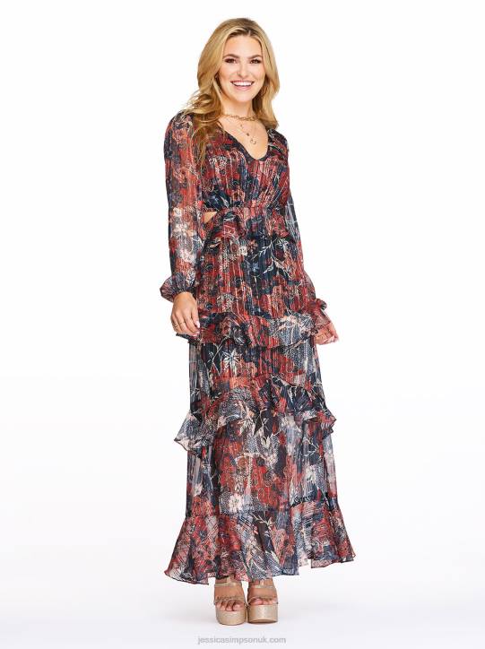 Baianca Maxi Dress in Autumn MemoriesJessica Simpson 6JRJ533