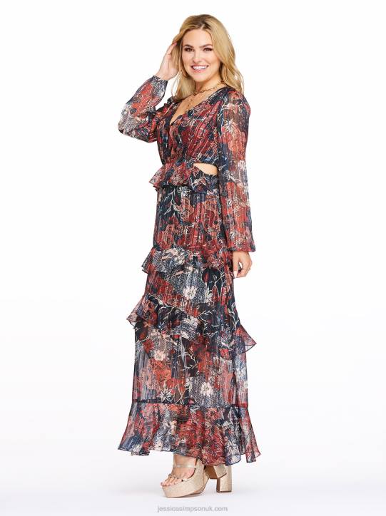 Baianca Maxi Dress in Autumn MemoriesJessica Simpson 6JRJ533