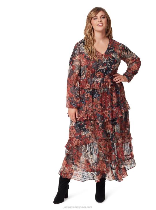 Baianca Maxi Dress in Autumn MemoriesJessica Simpson 6JRJ533