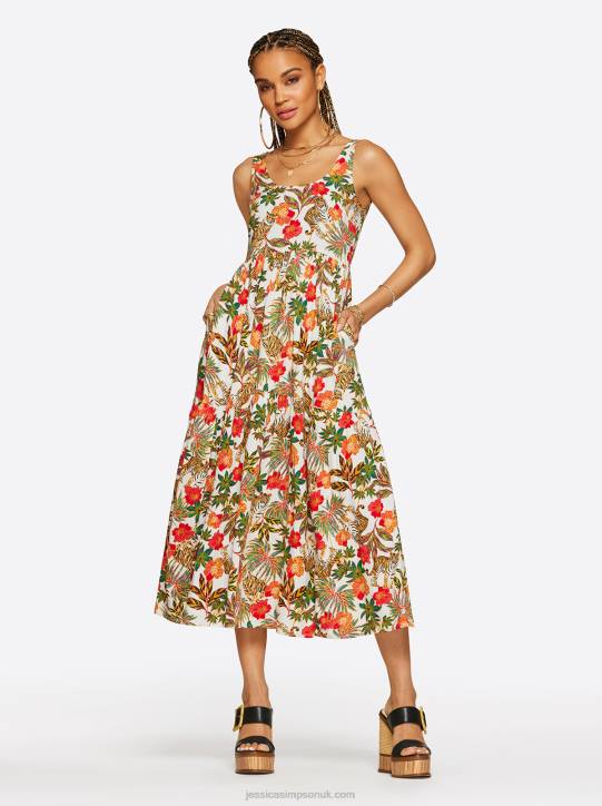 Cheryl Maxi Dress in Jungle ParadeJessica Simpson 6JRJ491