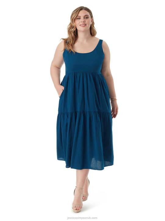 Cheryl Maxi Dress in PoseidonJessica Simpson 6JRJ504