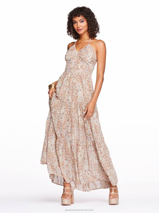 Colleen Maxi Dress in Shadow SnakeJessica Simpson 6JRJ543