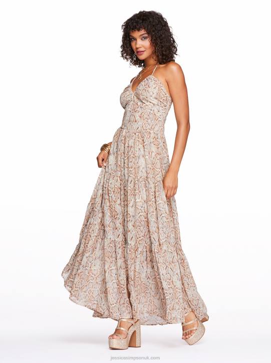 Colleen Maxi Dress in Shadow SnakeJessica Simpson 6JRJ543