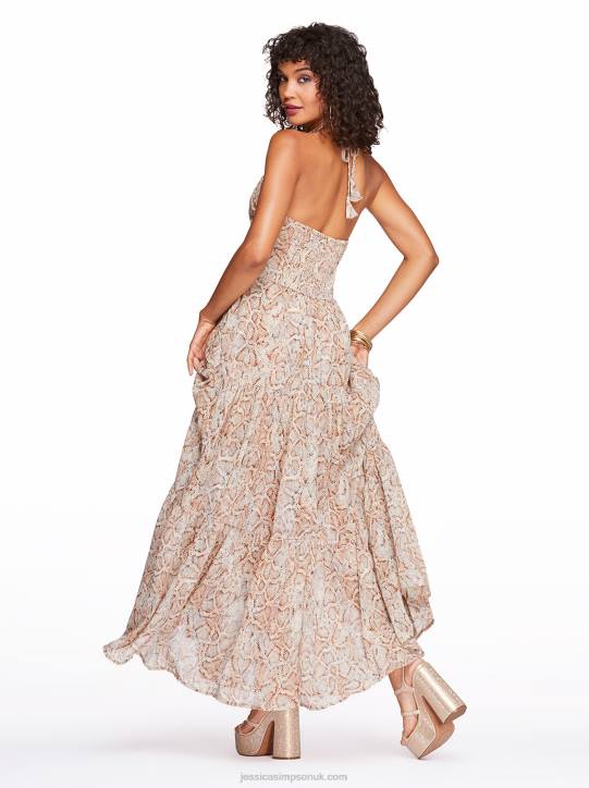 Colleen Maxi Dress in Shadow SnakeJessica Simpson 6JRJ543