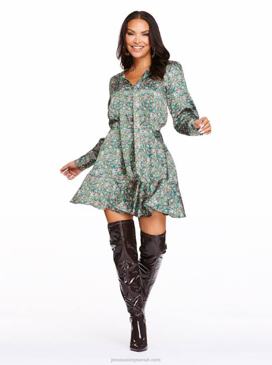 Davina Dress in Whimsical PosiesJessica Simpson 6JRJ524