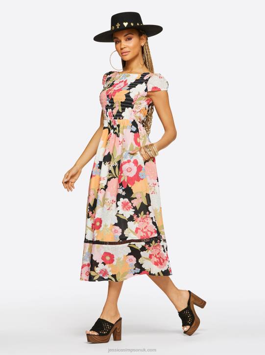 Elaine Dress in Blooms In The BayJessica Simpson 6JRJ496