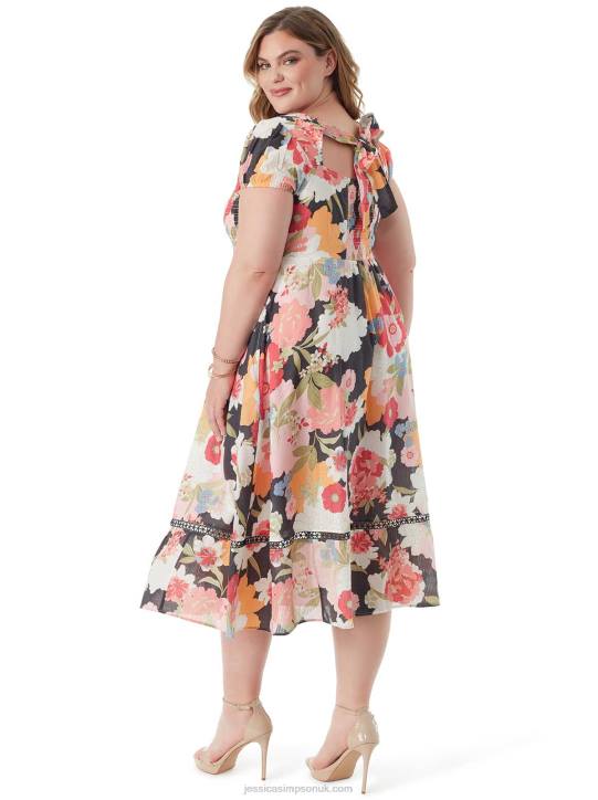 Leighten Dress in Blooms In The BayJessica Simpson 6JRJ511