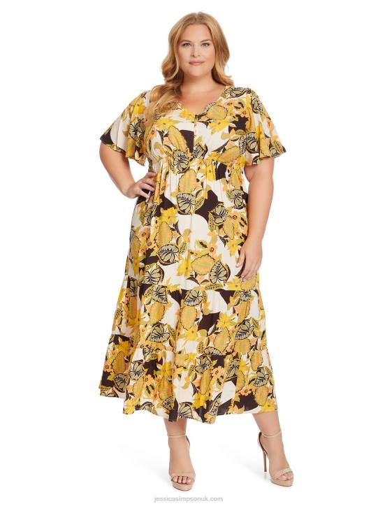 Naomi Dress in Clover FieldJessica Simpson 6JRJ514