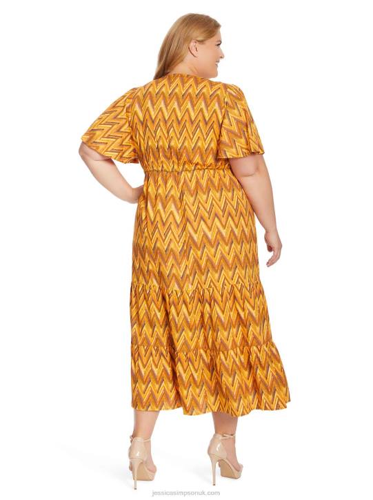 Naomi Dress in Ikat ChevronJessica Simpson 6JRJ509