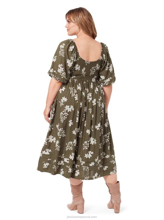 Simona Dress in Floral FawnJessica Simpson 6JRJ540