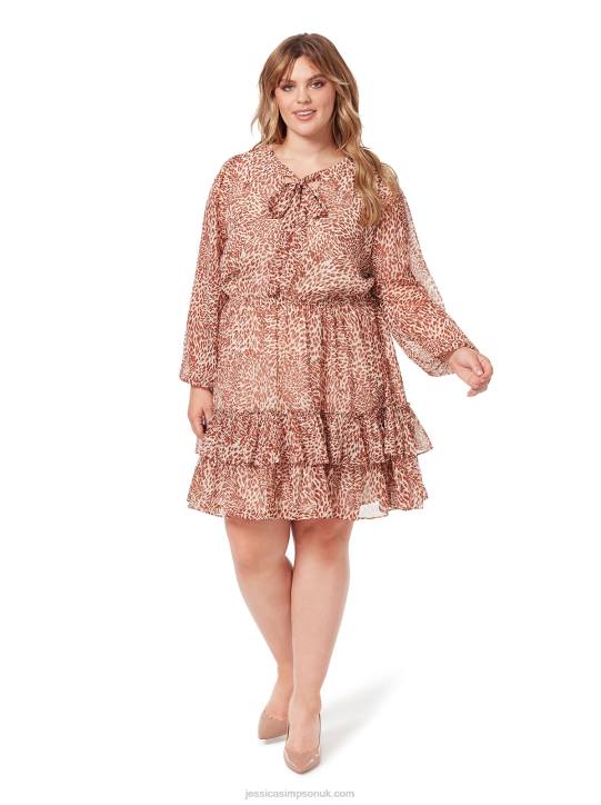 Vicky Dress in Leopard SwirlJessica Simpson 6JRJ537