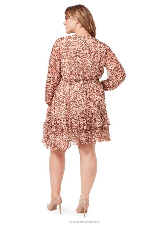 Vicky Dress in Leopard SwirlJessica Simpson 6JRJ537