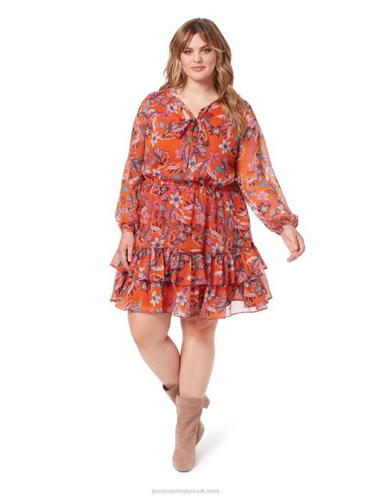 Vicky Dress in Vibrant BouquetJessica Simpson 6JRJ538
