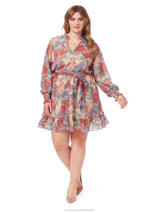 Zephyr Dress in Paisley PatchJessica Simpson 6JRJ535