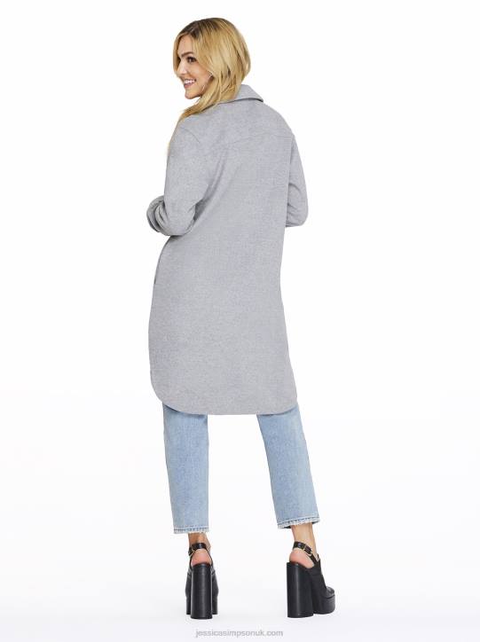 Romi Shacket in Grey MelangeJessica Simpson 6JRJ573