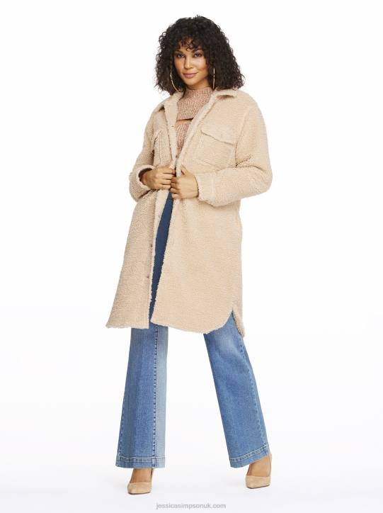 Romi Shacket in Natural SherpaJessica Simpson 6JRJ577