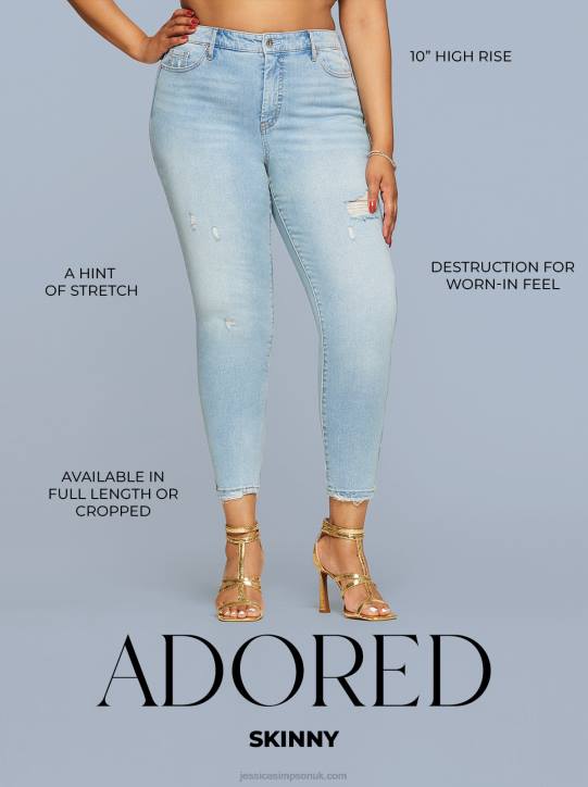 Adored Ankle Skinny Jeans in Hi-LiteJessica Simpson 6JRJ372
