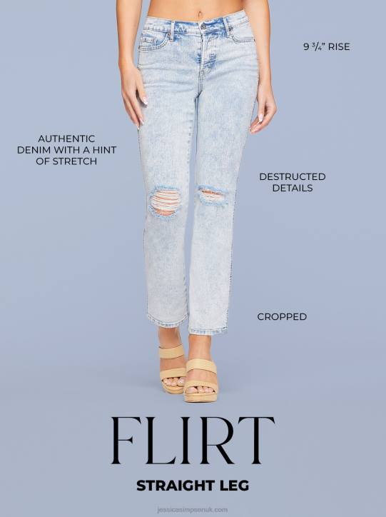 Flirt High Rise Straight Crop in New DayJessica Simpson 6JRJ436