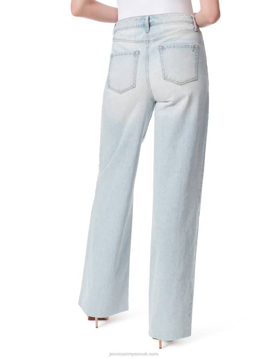 Relaxed Wide Straight Jeans in Heart of GoldJessica Simpson 6JRJ490