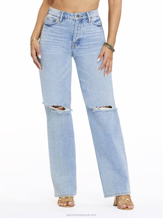 Relaxed Wide Straight Jeans in SoulmateJessica Simpson 6JRJ489