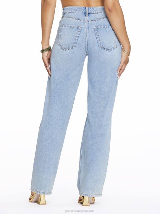 Relaxed Wide Straight Jeans in SoulmateJessica Simpson 6JRJ489