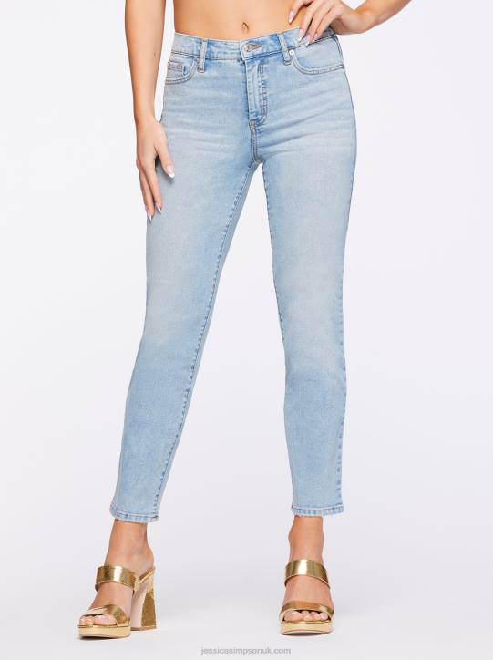 Spotlight High Rise Straight Jeans in Carry OnJessica Simpson 6JRJ447